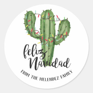 Feliz Navidad Christmas Sticker
