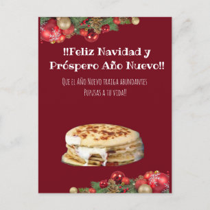 Feliz Navidad Christmas to el Comelón de Pupusas Postcard