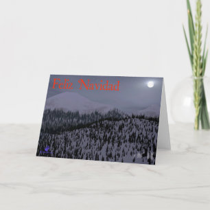Feliz Navidad - Cold Night In Idaho Holiday Card