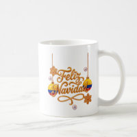 Feliz Navidad Colombia Gold Christmas