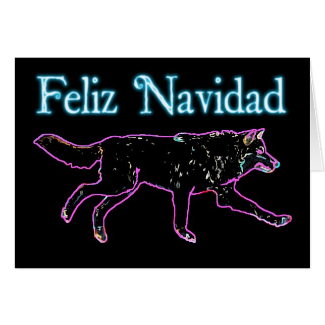 Feliz Navidad - Electric Wolf (Front Horizontal)