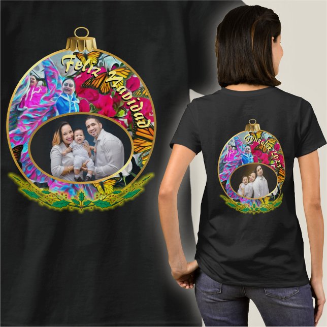 Feliz Navidad Family Dancing Butterflies PV01 T-Shirt (Creator Uploaded)