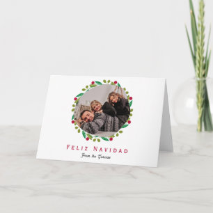 Feliz Navidad Family Photo Holiday Card