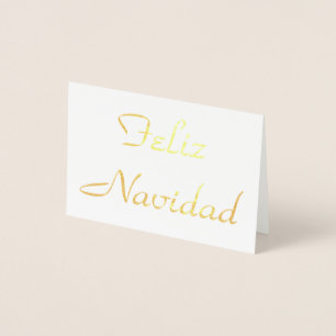 Feliz Navidad Foil Card