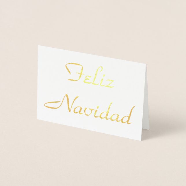 Feliz Navidad Foil Card (Front)
