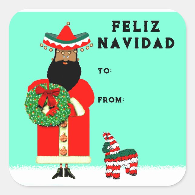 Feliz Navidad Gift Tags (Front)