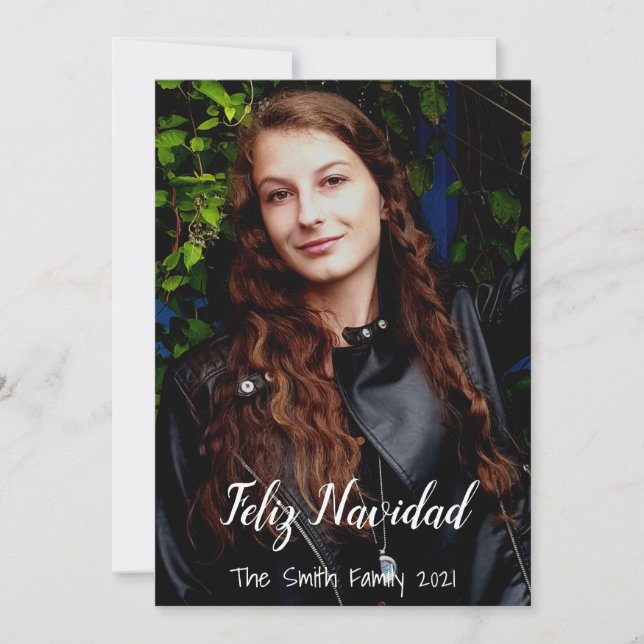 Feliz Navidad Holiday Card (Front)
