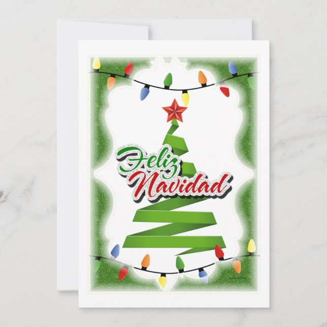 Feliz Navidad Holiday Card (Front)