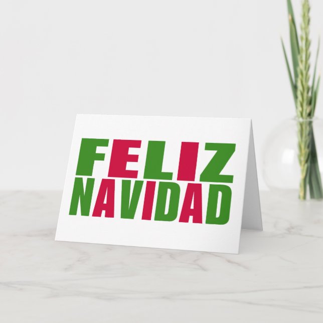 Feliz Navidad Holiday Card (Front)