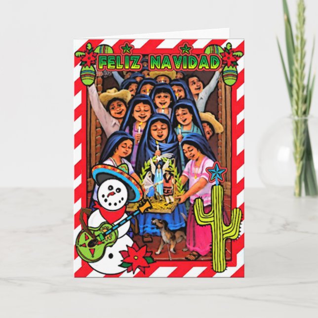 Feliz Navidad Holiday Card (Front)