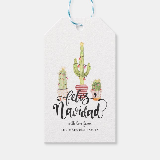 Feliz Navidad | Holiday Gift Tags (Front)