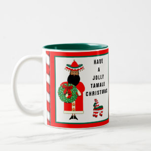 Feliz Navidad Holiday Gift Two-Tone Coffee Mug