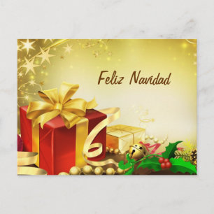 Feliz Navidad Holiday Postcard