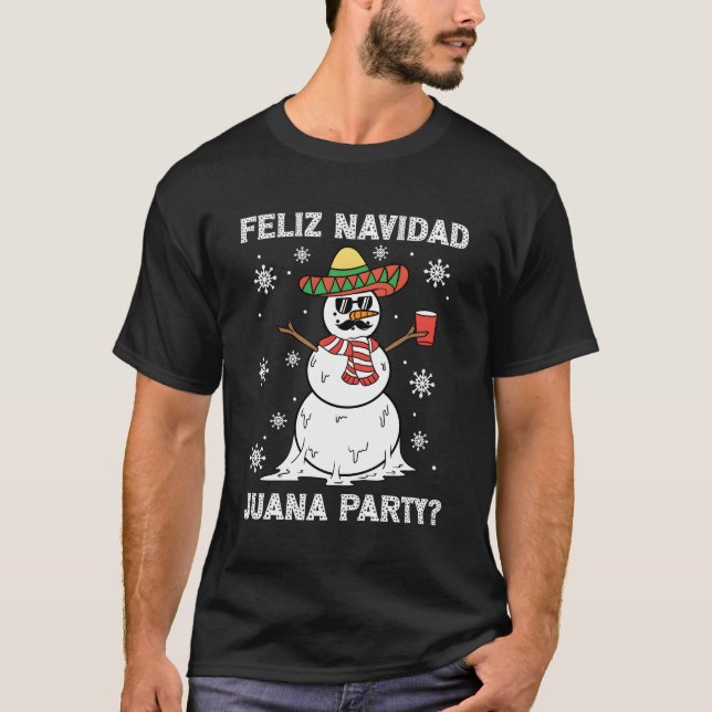 Feliz Navidad Juana Py Mexican T-Shirt (Front)