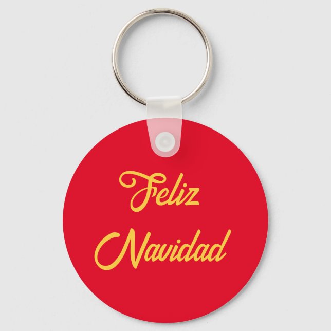 Feliz Navidad Keychain (Front)