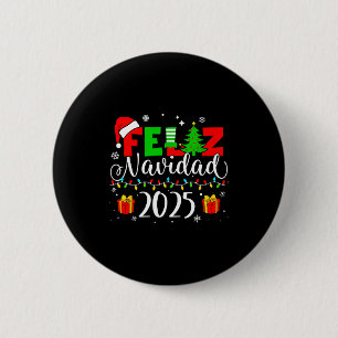 Feliz Navidad Matching Family Spanish Christmas Me 6 Cm Round Badge