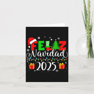 Feliz Navidad Matching Family Spanish Christmas Me Card
