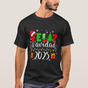 Feliz Navidad Matching Family Spanish Christmas Me T-Shirt