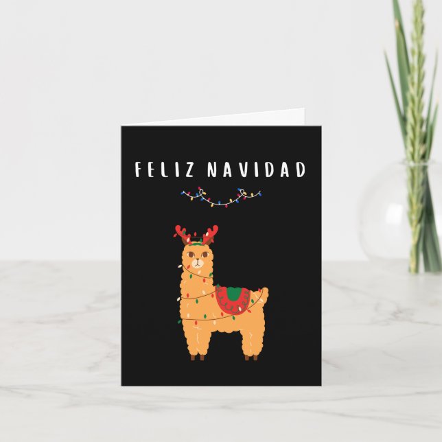 Feliz Navidad Mexican Spanish Christmas Card (Front)