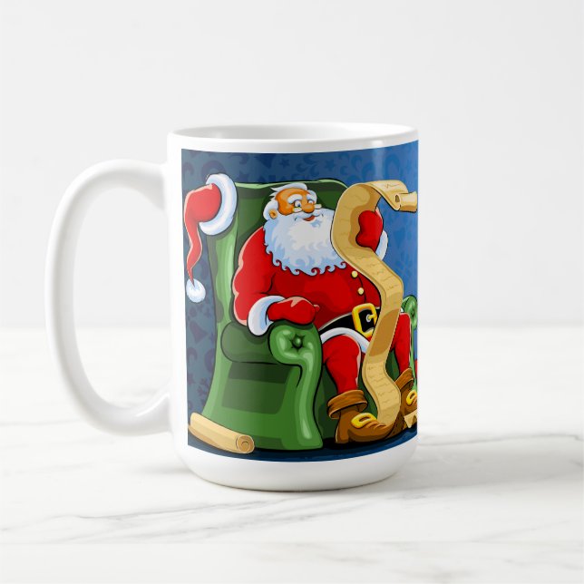  "Feliz Navidad" Mug, 15 oz Coffee Mug (Left)