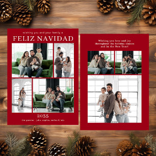 Feliz Navidad Multi Photo Holiday Card