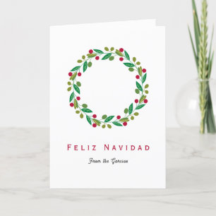 Feliz Navidad - Non Photo Holiday Card Vertical