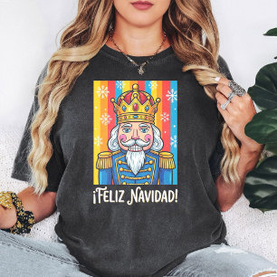 Feliz Navidad Nutcracker King Christmas T-Shirt