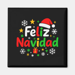 Feliz Navidad Pajamas Shirt, Cute Spanish Mexican Magnet