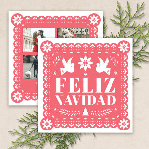 Feliz Navidad Papel Picado Photo Christmas Card