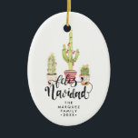 Feliz Navidad Personalised Christmas Ornament<br><div class="desc">Create personalised Christmas ornaments for your tree this year and enjoy them for years to come as you watch your family grow. We have a variety of ornaments to celebrate any milestone holiday, from Baby's first Christmas to your first holiday season as husband and wife. Our ornaments come in a...</div>