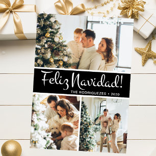 Feliz Navidad Photo Collage Holiday Card