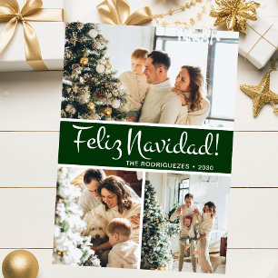Feliz Navidad Photo Collage Holiday Card