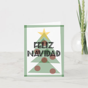 Feliz Navidad Prospero Ano Nuevo Tarjeta -Notecard Holiday Card