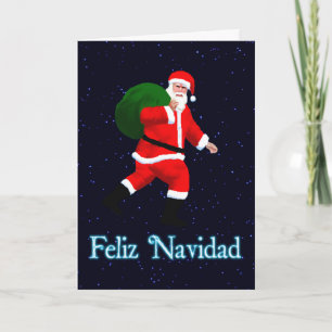 Feliz Navidad - Santa Claus Holiday Card