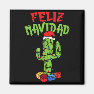 Feliz Navidad Shirt Mexican Christmas Cactus Xmas Magnet