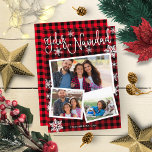 Feliz Navidad Snowflake Rustic 3 Photos Christmas Invitation<br><div class="desc">Feliz Navidad Snowflake Rustic 3 Photos Christmas Invitation</div>