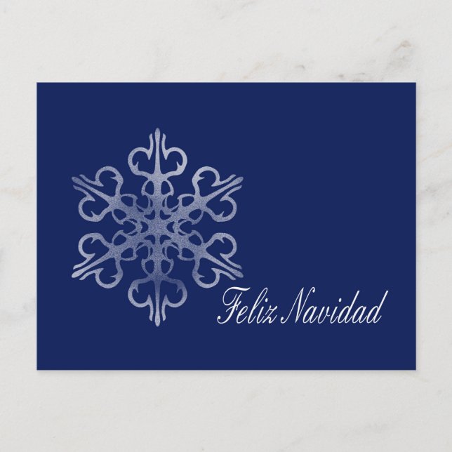 Feliz Navidad Spanish Christmas Card (Front)