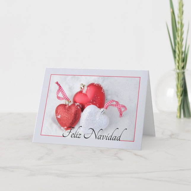Feliz Navidad Spanish Christmas Card (Front)