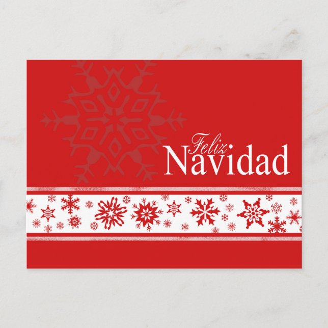 Feliz Navidad Spanish Christmas Card (Front)