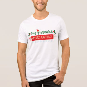 Feliz Navidad Spanish Christmas Holidays  Tri-Blend Shirt