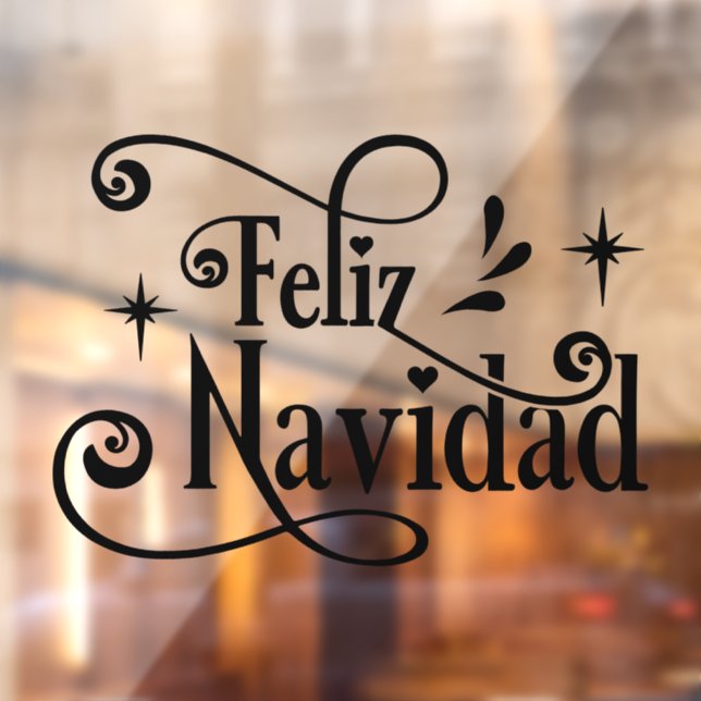 Feliz Navidad Spanish Merry Christmas Typography (Sheet 2)