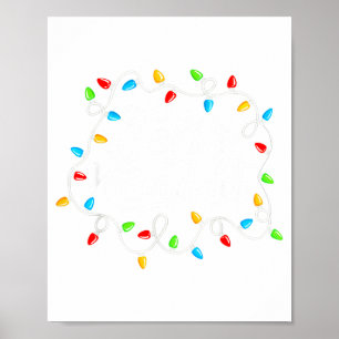 Feliz Navidad Spanish Mexican Christmas Xmas Light Poster