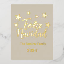  Feliz Navidad  Spanish Modern Christmas Family 