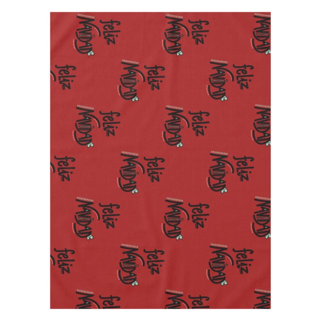 Feliz Navidad Tablecloth (Front)