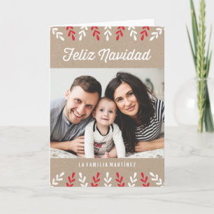 Feliz Navidad Tarjeta de Navidad Holiday Card