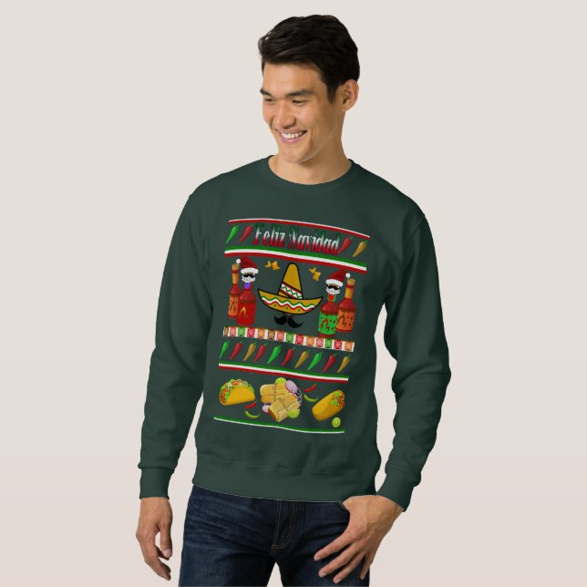 Feliz Navidad Ugly Sweater Pattern (Front Full)