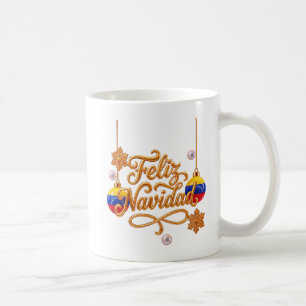 Feliz Navidad Venezuela Gold Christmas Coffee Mug