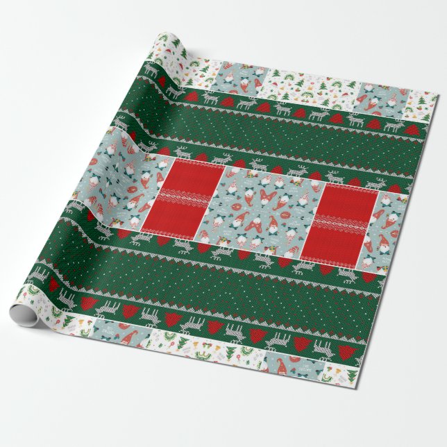 feliz navidad wrapping paper (Unrolled)