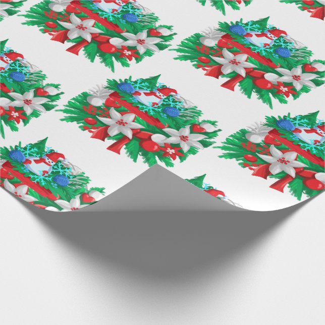 feliz navidad wrapping paper (Corner)