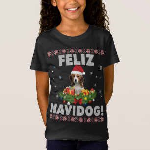 Feliz Navidog Beagle Dog Ugly Sweater Santa Merry